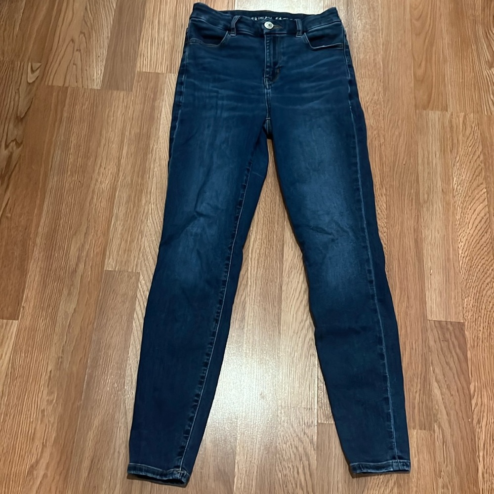 American Eagle Next Level Stretch Curvy High Rise Jeggings Sz 2